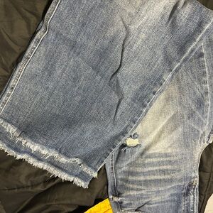 Women's Blue Distressed Jeans